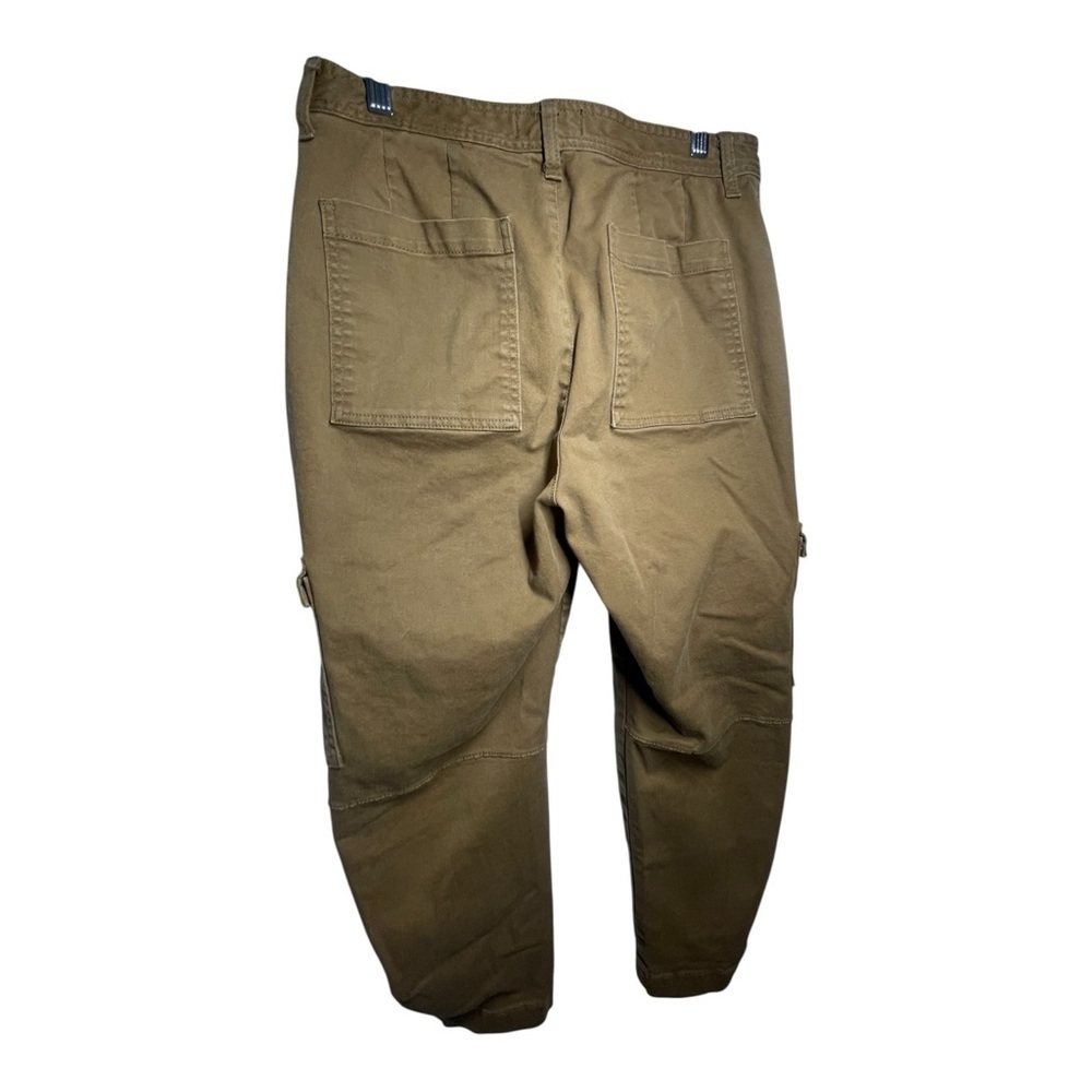 BANANA REPUBLIC Tapered Cargo Pants SZ 8​​ KHAKI BARREL LEG PANTS - Picture 4 of 9